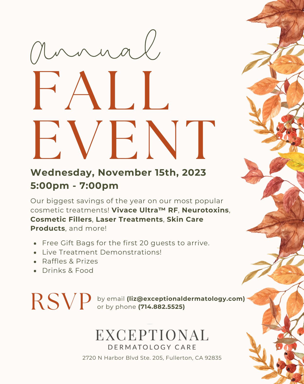 Annual Fall Event 2023